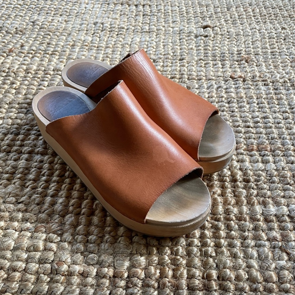 Bryr clogs Norma slide in natural leather size 37